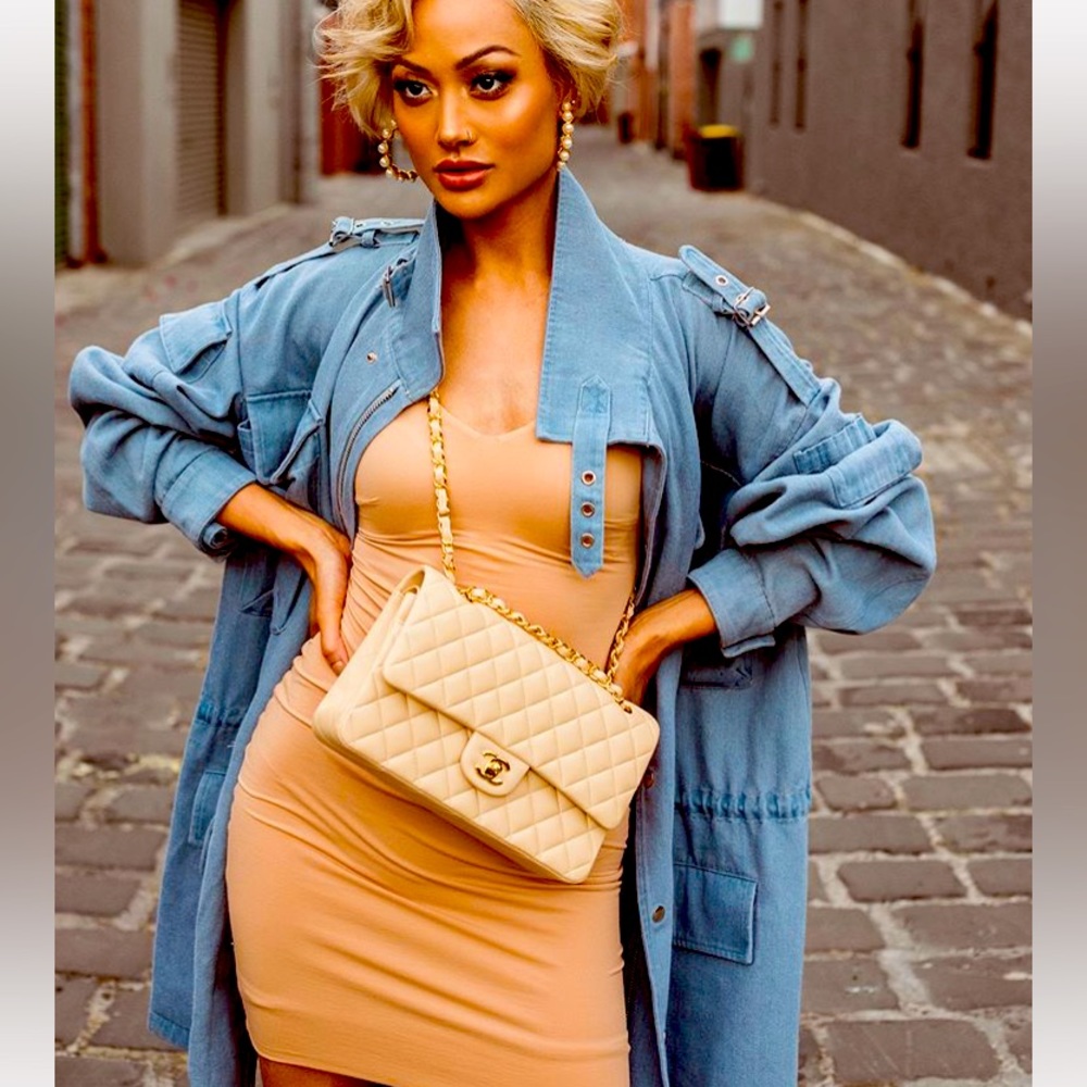 Rare and unique oversized denim jacket Mistress Rocks